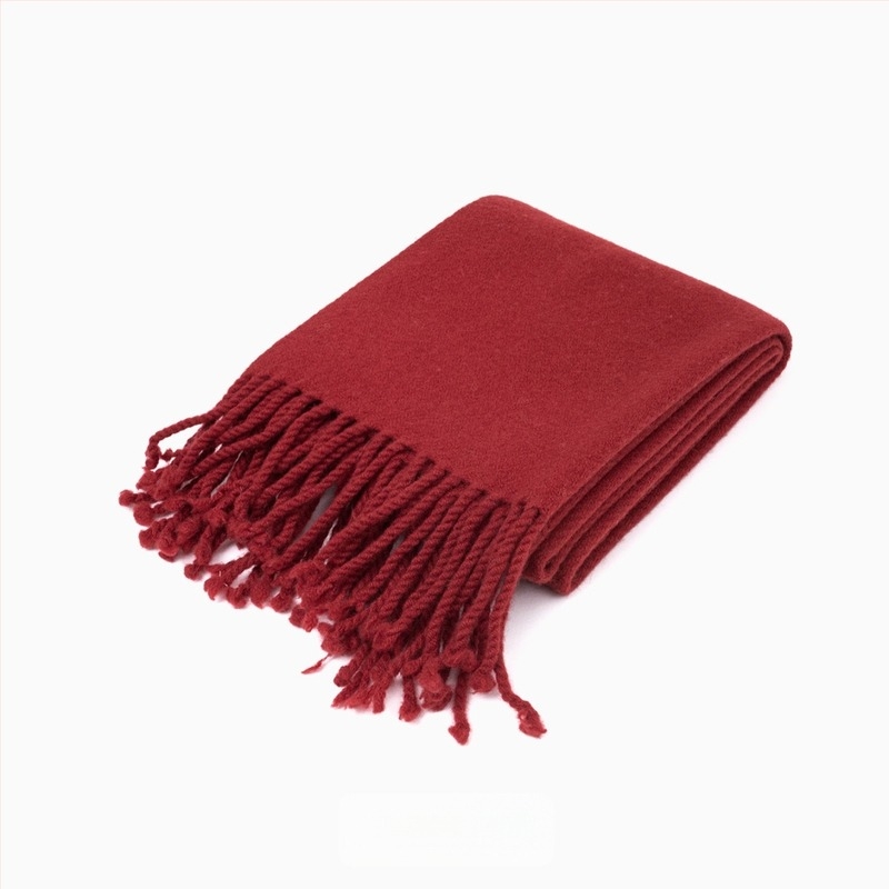 Delicate 100% vuna šal s tasselima, warp pleteni, za žene, zima