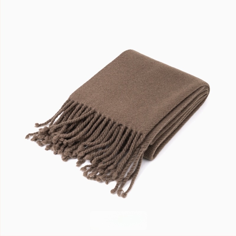 Delicate 100% vuna šal s tasselima, warp pleteni, za žene, zima