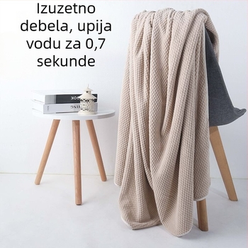 Izuzetno upijajući veliki mikrovlakana kupaonski ručnik, mekan i brzo se suši, za muškarce, žene, odrasle i djecu, kućna upotreba, može se omotati bez ispadanja vlakana