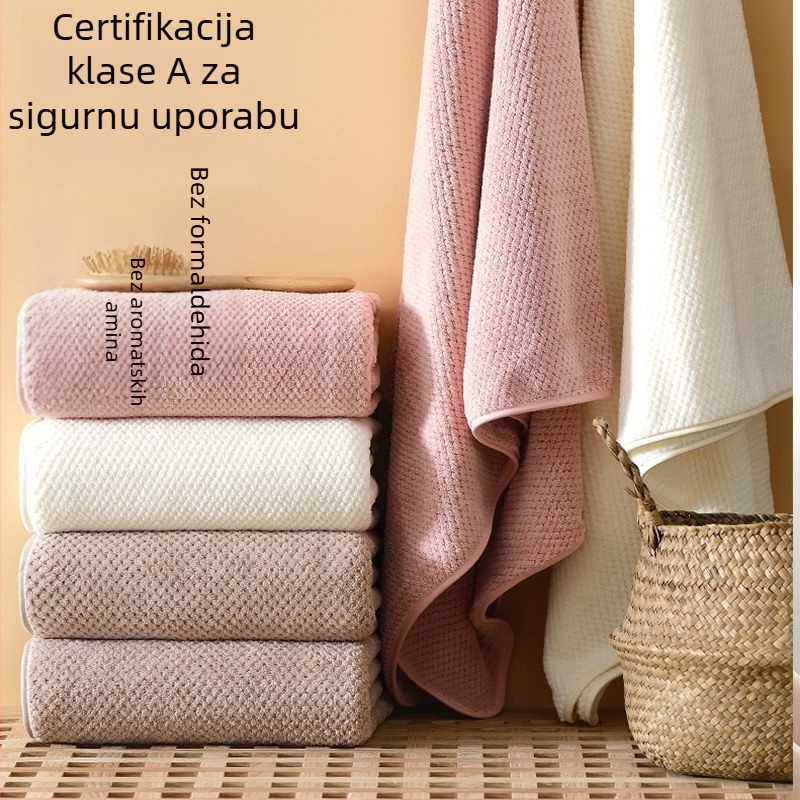 Izuzetno upijajući veliki mikrovlakana kupaonski ručnik, mekan i brzo se suši, za muškarce, žene, odrasle i djecu, kućna upotreba, može se omotati bez ispadanja vlakana