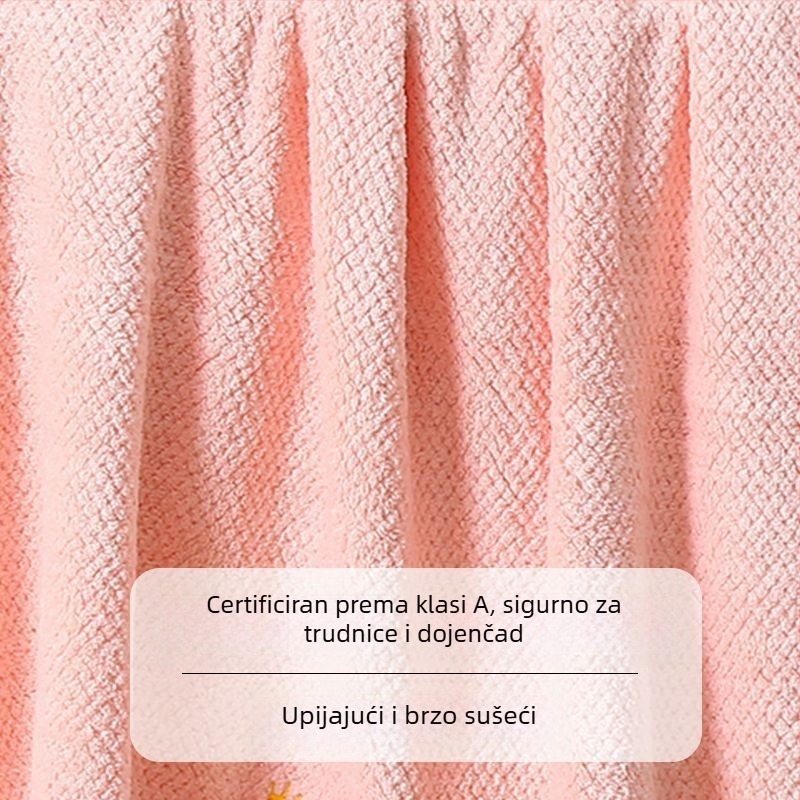 Izuzetno upijajući veliki mikrovlakana kupaonski ručnik, mekan i brzo se suši, za muškarce, žene, odrasle i djecu, kućna upotreba, može se omotati bez ispadanja vlakana