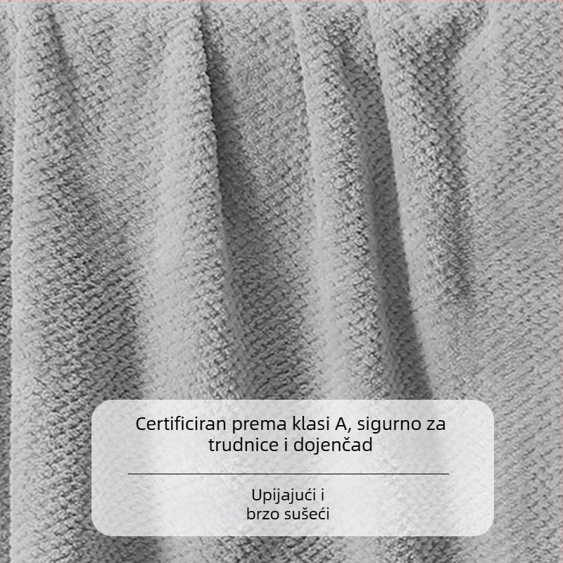 Izuzetno upijajući veliki mikrovlakana kupaonski ručnik, mekan i brzo se suši, za muškarce, žene, odrasle i djecu, kućna upotreba, može se omotati bez ispadanja vlakana