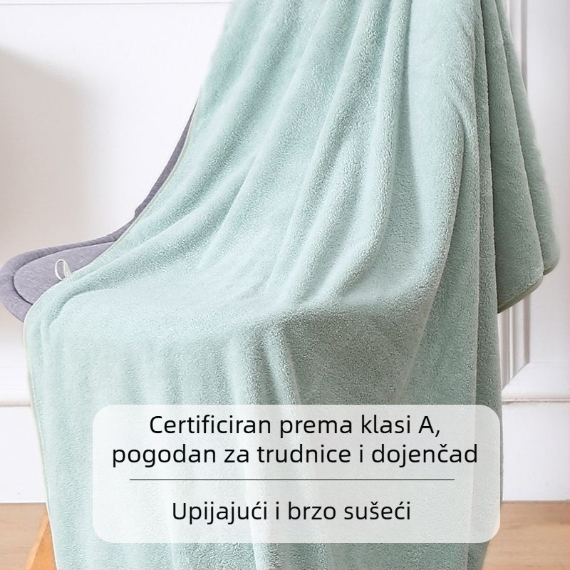 Izuzetno upijajući veliki mikrovlakana kupaonski ručnik, mekan i brzo se suši, za muškarce, žene, odrasle i djecu, kućna upotreba, može se omotati bez ispadanja vlakana