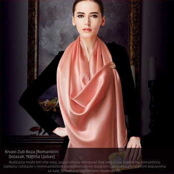 Xin totem satenski svileni šal – 100% svila od dudovine, satenska tkanina, moderan gradski stil, proljeće