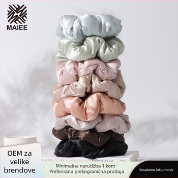 Maiee gumica za kosu od svile Mulberry, ručna izrada, 22 Momme