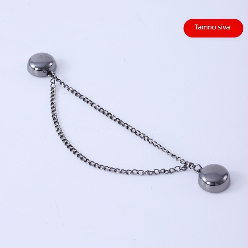 Magnetske manžetne kopče – legura, ženski INS stil, okrugli oblik, elektroplatiniranje, proljeće 2025