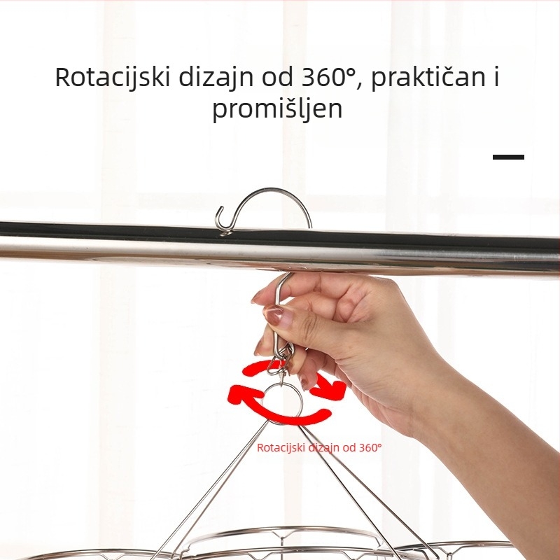 Nehrđajući čelični sušilni klips, model YDX-FX30, paket 100 kom., za donje rublje, hlače i čarape