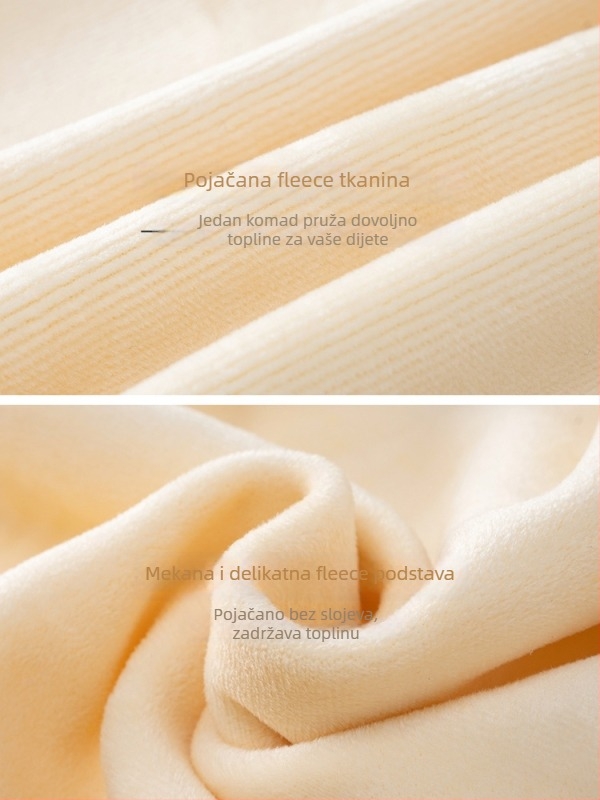 Bebenski kombinezon za jesen-zimu, fleece podstava, unisex, dugi rukavi, jednostruko zatvaranje, tanak poliester