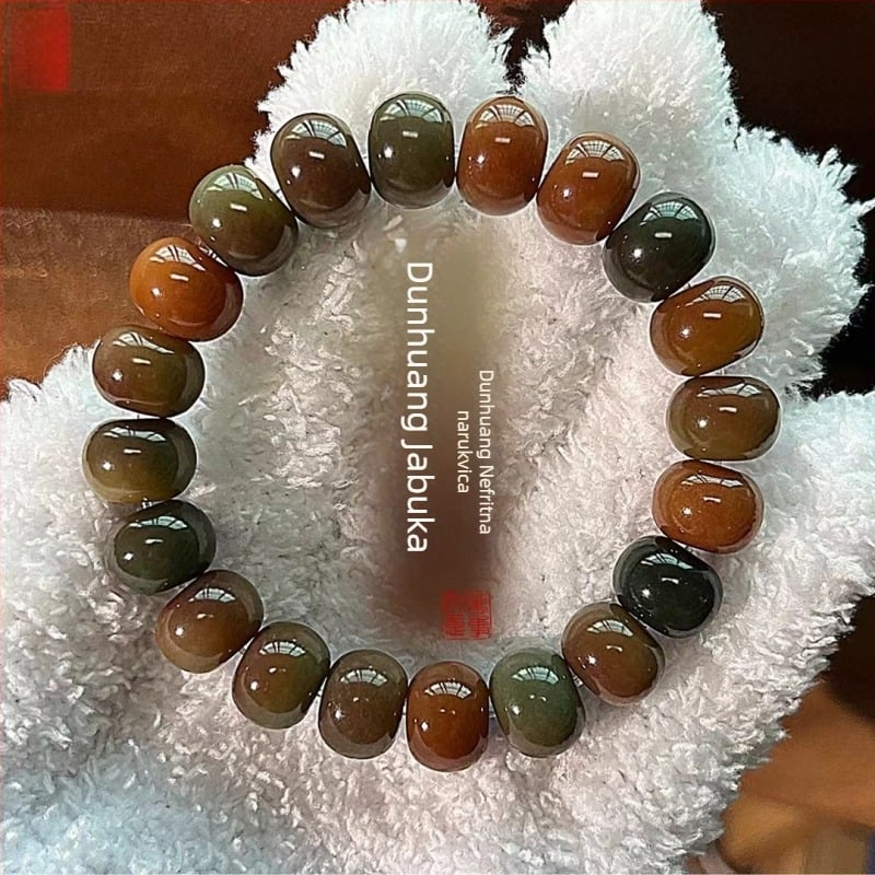 Narukvica Bodhi s 108 perlica, etnički stil, prirodna i polirana izrada, polu-ručna i polu-strojna