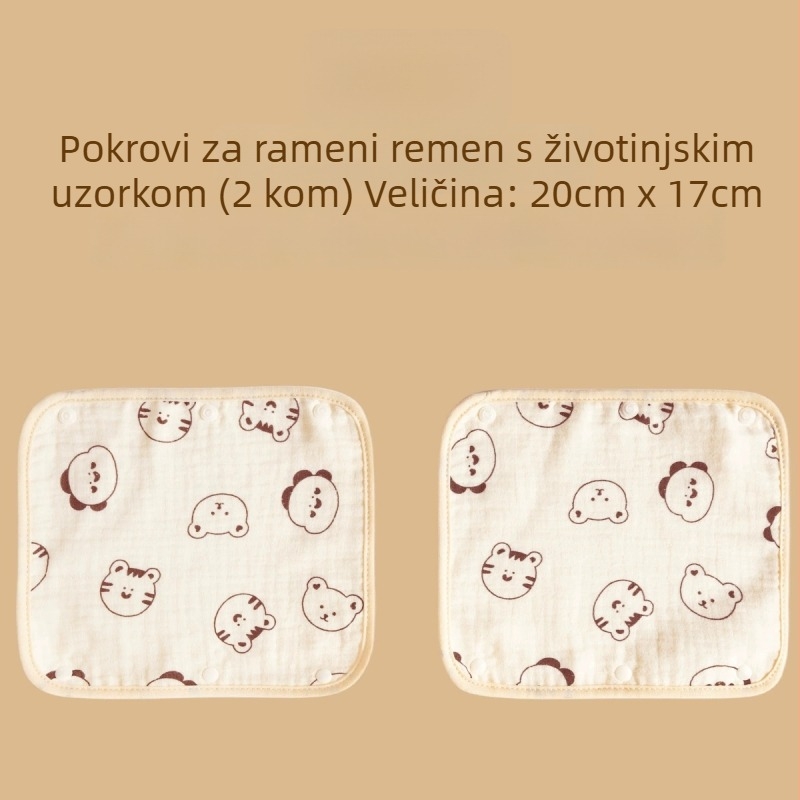 Mimuhouse Ručnik za slinu za dječji kolica - gaze, 100% pamuk, upijajući, unisex, 0–3 godina