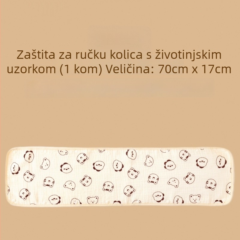 Mimuhouse Ručnik za slinu za dječji kolica - gaze, 100% pamuk, upijajući, unisex, 0–3 godina
