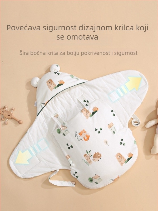 Dječji spavaći vreć za novorođenčad od 95% pamuka, punilo 100% pamuk, sve sezone, Bolin Lily