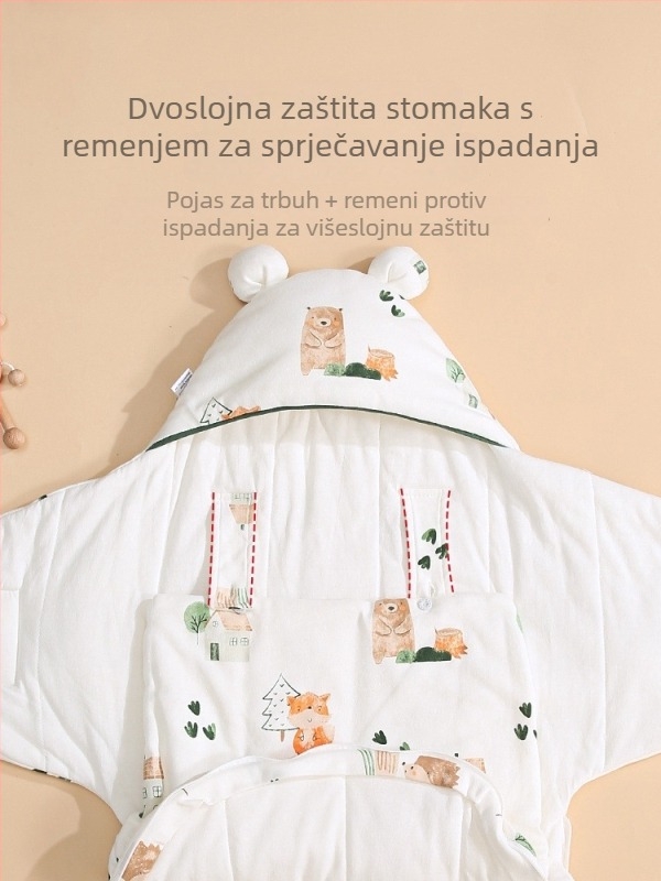 Dječji spavaći vreć za novorođenčad od 95% pamuka, punilo 100% pamuk, sve sezone, Bolin Lily