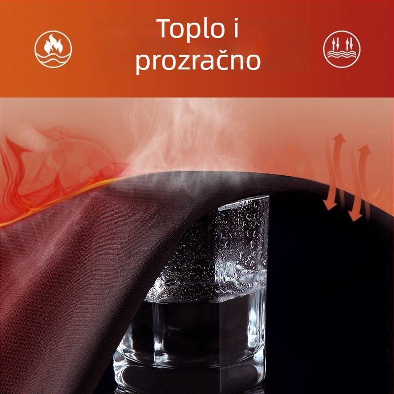 Ženski zimski termalni komplet s gornjim i donjim dijelom kao baznim slojem, fleec podstava, za skijanje i outdoor planinarenje