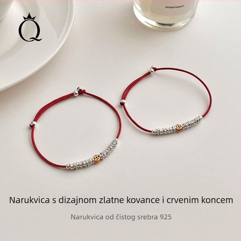 Narukvica od S925 s užetom - 2026. godina zodijaka, ručna izrada, unisex, nacionalni stil