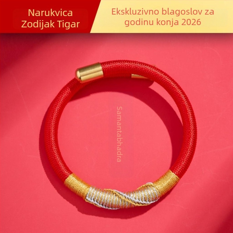 DIY pletene narukvice od užeta, nacionalnog stila, unisex, ručno pletene, proljeće 2025.
