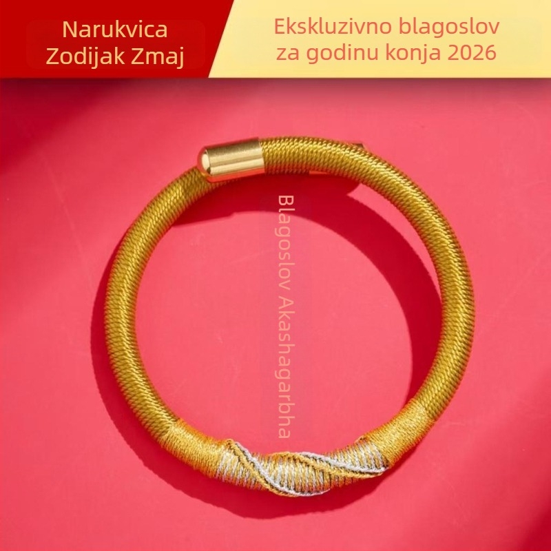 DIY pletene narukvice od užeta, nacionalnog stila, unisex, ručno pletene, proljeće 2025.