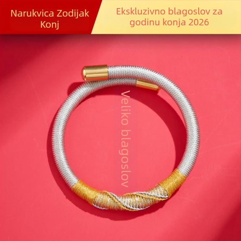 DIY pletene narukvice od užeta, nacionalnog stila, unisex, ručno pletene, proljeće 2025.