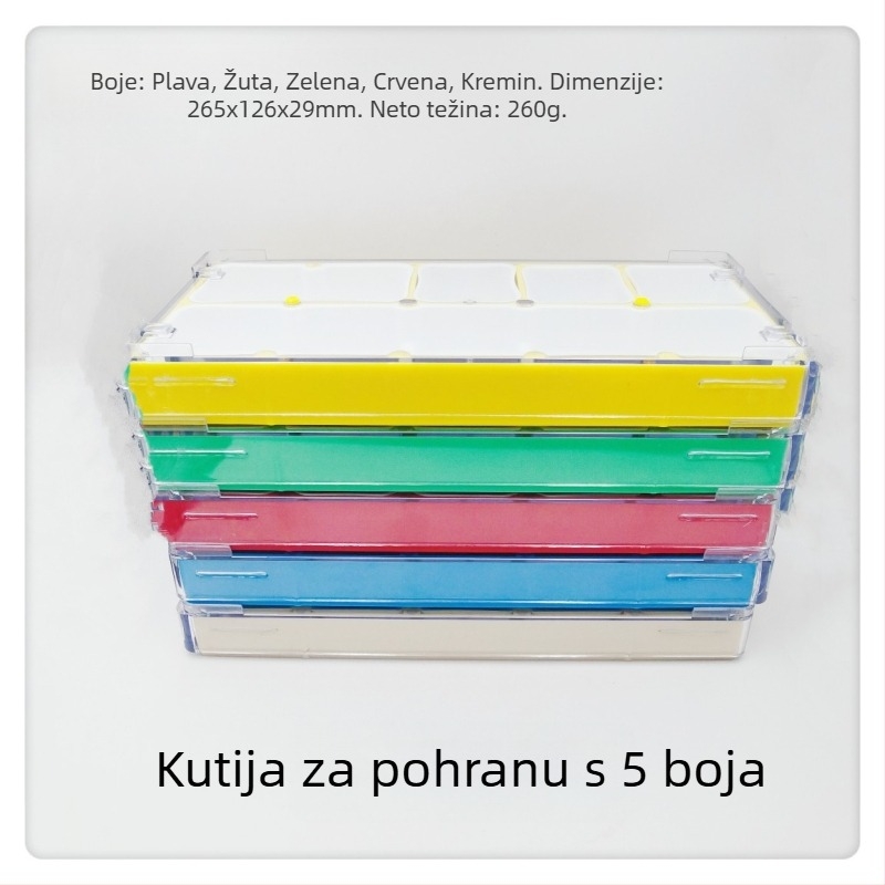 Set alata za popravak satova i kutija za dijelove, zhilan, ABS plast, 5 setova, kutija za dijelove satova, kućna upotreba, srednji sustav