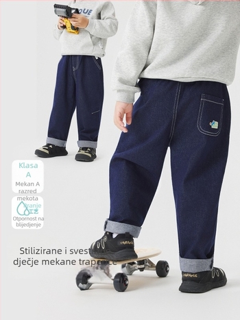 Wellber Ležerne dječje hlače, unisex, za uzrast 3–8 godina, proljeće i jesen