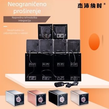 Kompaktni uređaj za navijanje satova s automatskim navijanjem, marka ZAPANAS, mogućnost tiska logotipa, licencirana privatna etiketa, pakiranje 12 komada