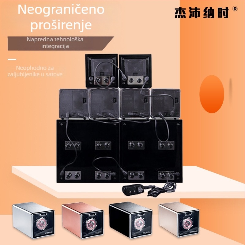 Kompaktni uređaj za navijanje satova s automatskim navijanjem, marka ZAPANAS, mogućnost tiska logotipa, licencirana privatna etiketa, pakiranje 12 komada