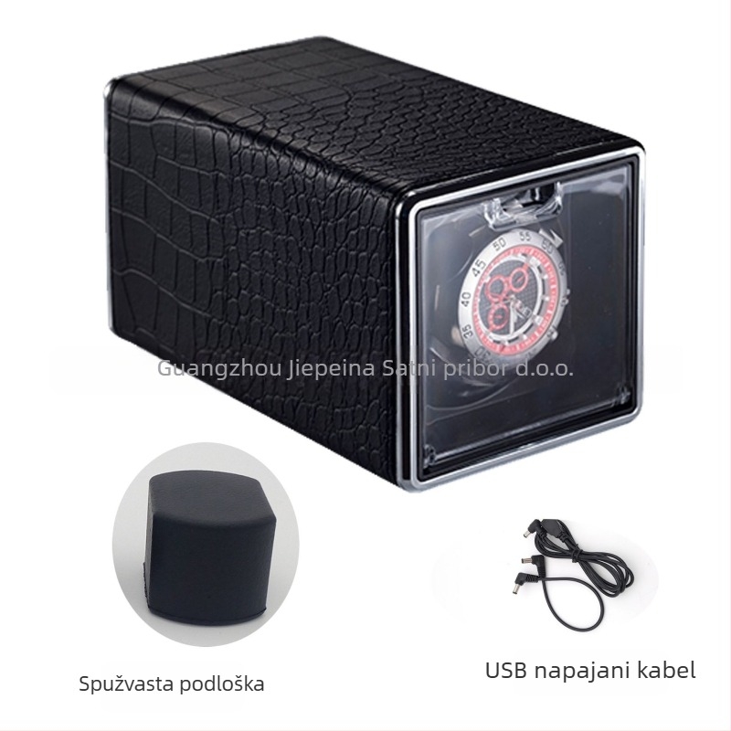 Kompaktni uređaj za navijanje satova s automatskim navijanjem, marka ZAPANAS, mogućnost tiska logotipa, licencirana privatna etiketa, pakiranje 12 komada