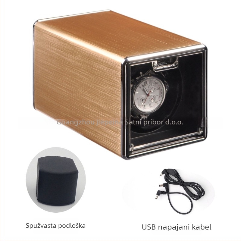 Kompaktni uređaj za navijanje satova s automatskim navijanjem, marka ZAPANAS, mogućnost tiska logotipa, licencirana privatna etiketa, pakiranje 12 komada