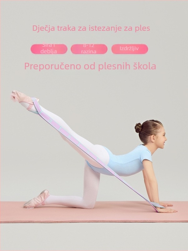 Dječja trenažna elastična traka za ples, s 10 i 12 slotova, TP tkanina, Bennashi, šifra 6291