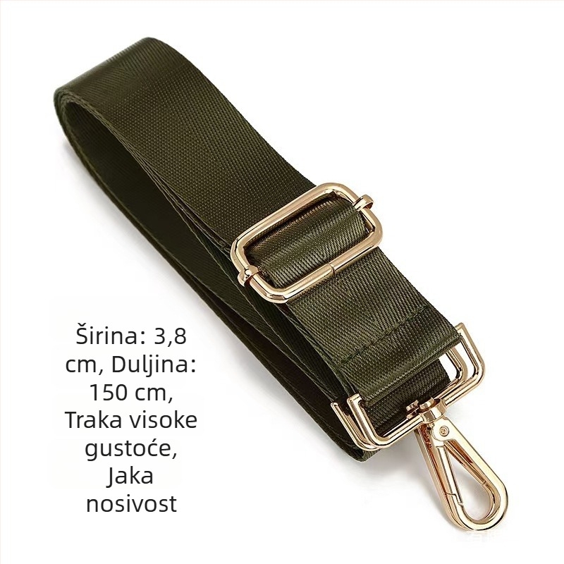 Prilagodljiva najlonska naramenica za torbu s aluminijskim kukama i kopčom – zamjenska naramenica za ruksak