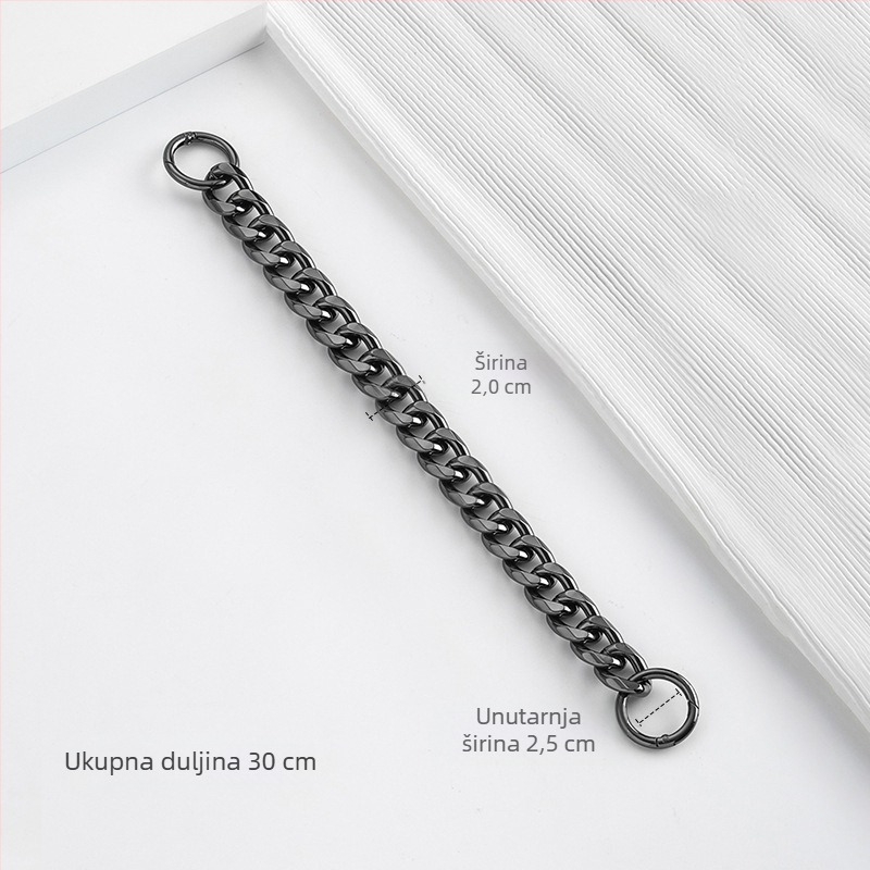 Remen za rame s produženim lancem za Longchamp Hobo – Dingzhen metalni remen, gradski minimalistički stil, ljeto 2024