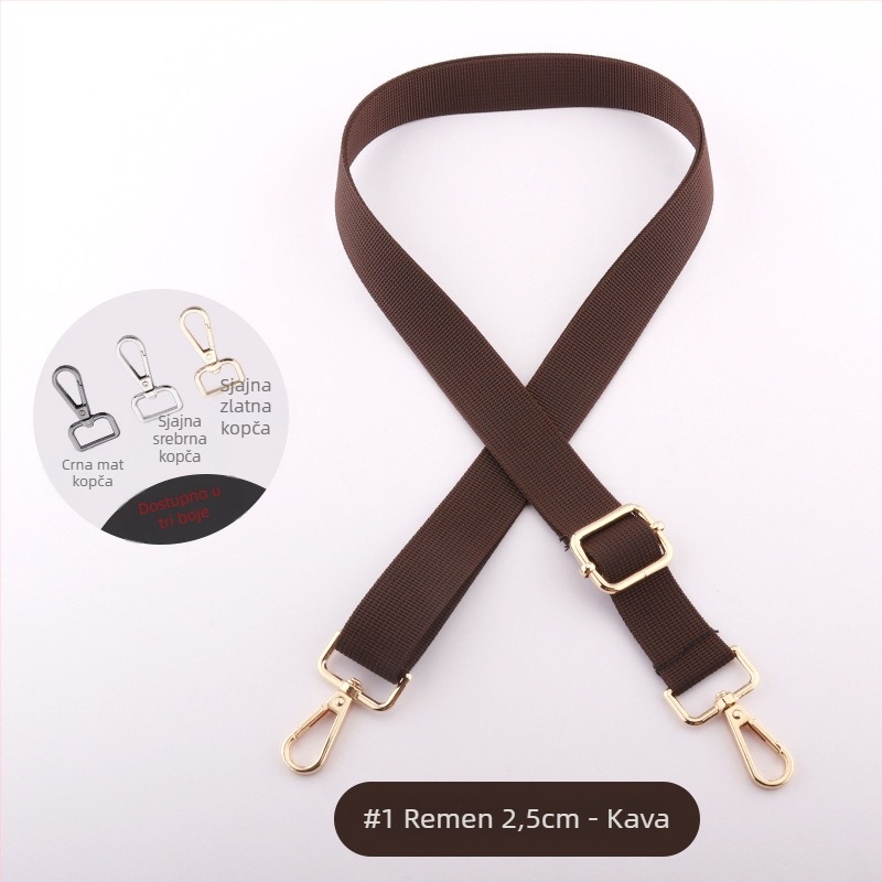 Remen za ramena za torbu, širine 2,5 cm, podesiv, svestran zamjenski remen za ženske torbe