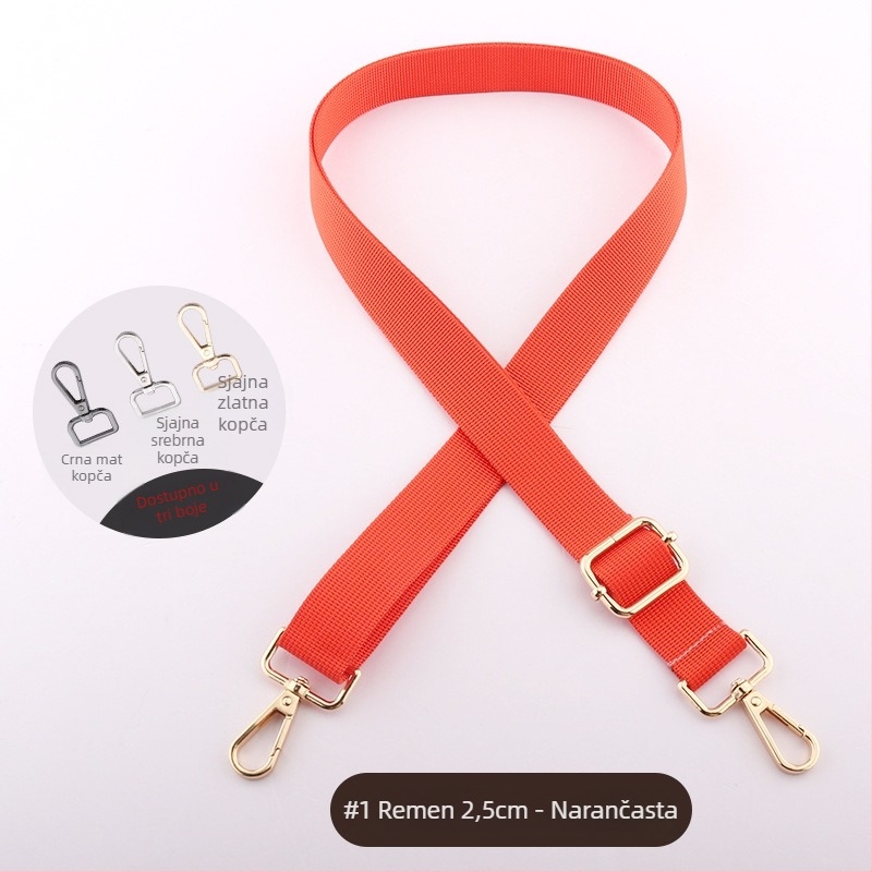 Remen za ramena za torbu, širine 2,5 cm, podesiv, svestran zamjenski remen za ženske torbe