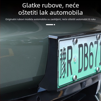 Okvir registarske pločice - dizajn s punim rubom, kompatibilan sa SU7/YU7, namijenjen vozilima nove energije, plastičan
