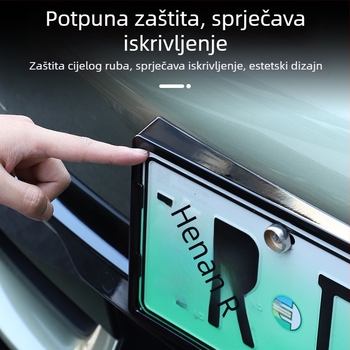 Okvir registarske pločice - dizajn s punim rubom, kompatibilan sa SU7/YU7, namijenjen vozilima nove energije, plastičan