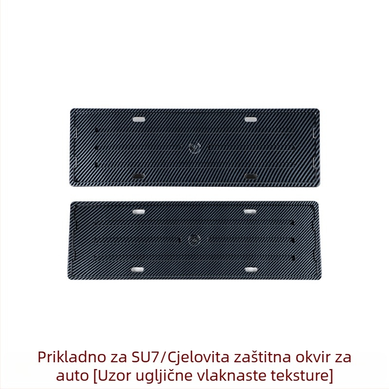 Okvir registarske pločice - dizajn s punim rubom, kompatibilan sa SU7/YU7, namijenjen vozilima nove energije, plastičan