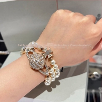 Sat Empress Pearl - Swiss ETA kvarcni mehanizam, kalendar, vodootpornost 30 m, safirno staklo, trodijelna biserna narukvica