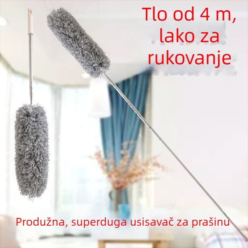 Jingsheng Vlaknasta četka za prašinu s kružnom glavom, 175 cm, za uklanjanje prašine, kućna i automobile upotreba