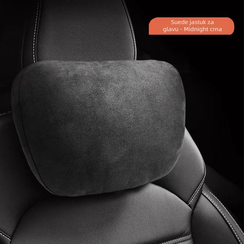 Auto lumbalna jastučnica, memory foam, tan dizajn, velur materijal, univerzalna prilagodba, prilagodljivo