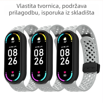 Silikonska narukvica za Xiaomi Mi Band, ugodan dodir, elastičan, vodootporan i otporan na znoj, modni dizajn