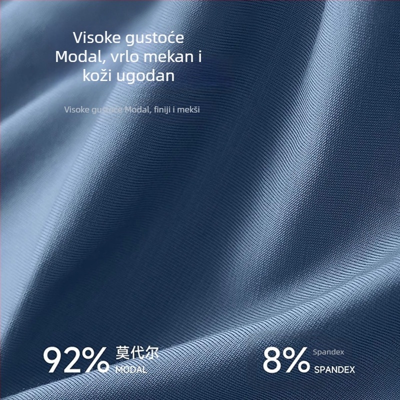 Muške modalne termo hlače, tanke, bezšivne, za zimu, bazni sloj