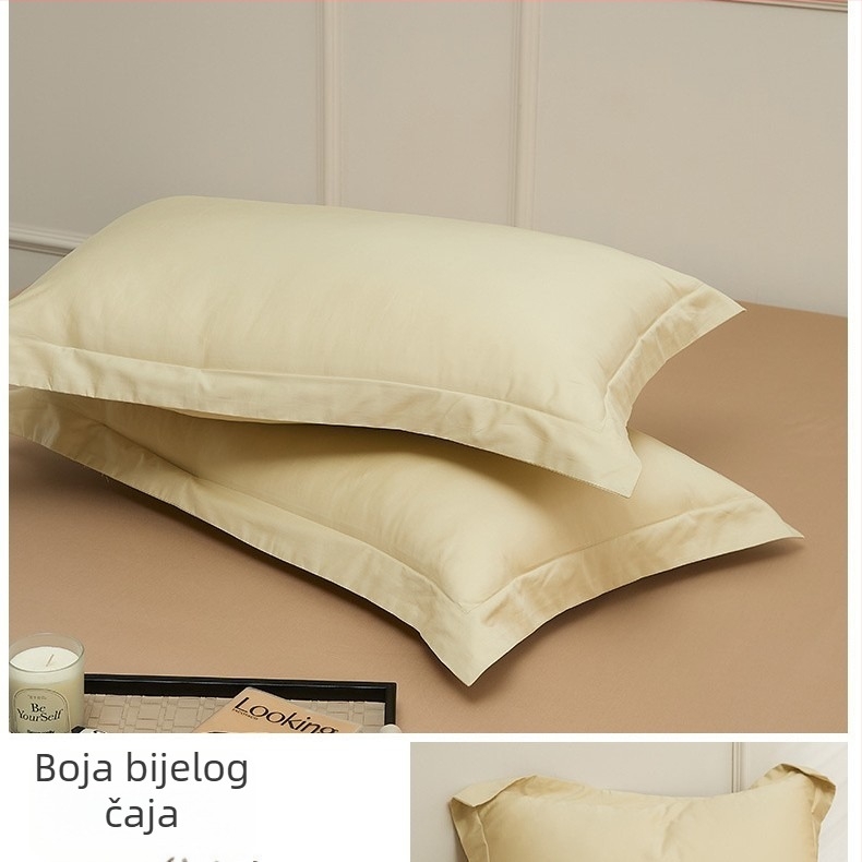 Butterfly jastučnica od 100% pamuka s dugim vlaknima, jednobojna, set od dvije komade