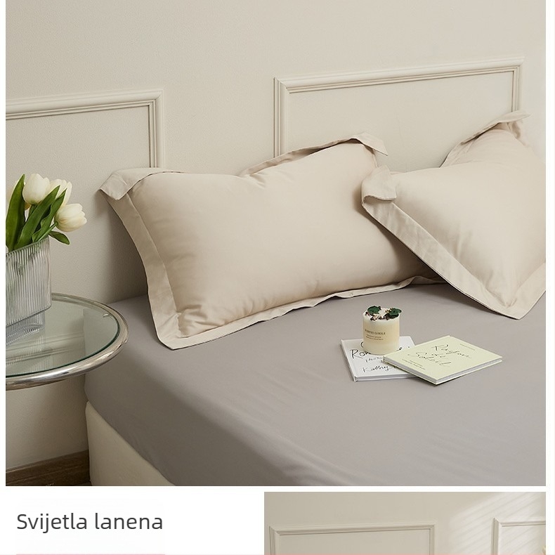 Butterfly jastučnica od 100% pamuka s dugim vlaknima, jednobojna, set od dvije komade