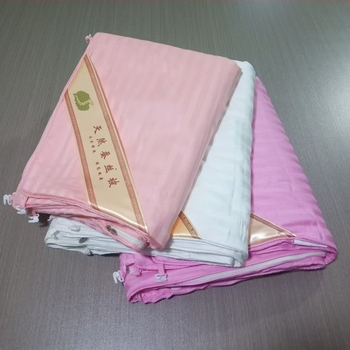 Navlaka za pokrivač od 100% pamuka, prugasti uzorak i Peony, jacquard satin tkanina, reaktivni ispis