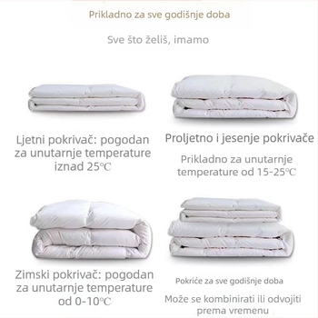 Navlaka za pokrivač od 100% pamuka, prugasti uzorak i Peony, jacquard satin tkanina, reaktivni ispis