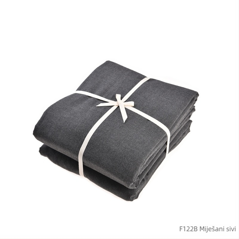 Nothing pamuk flanel posteljni set od četiri dijela, bojane pređom geometrijski uzorak, 100% pamuk, japanski stil