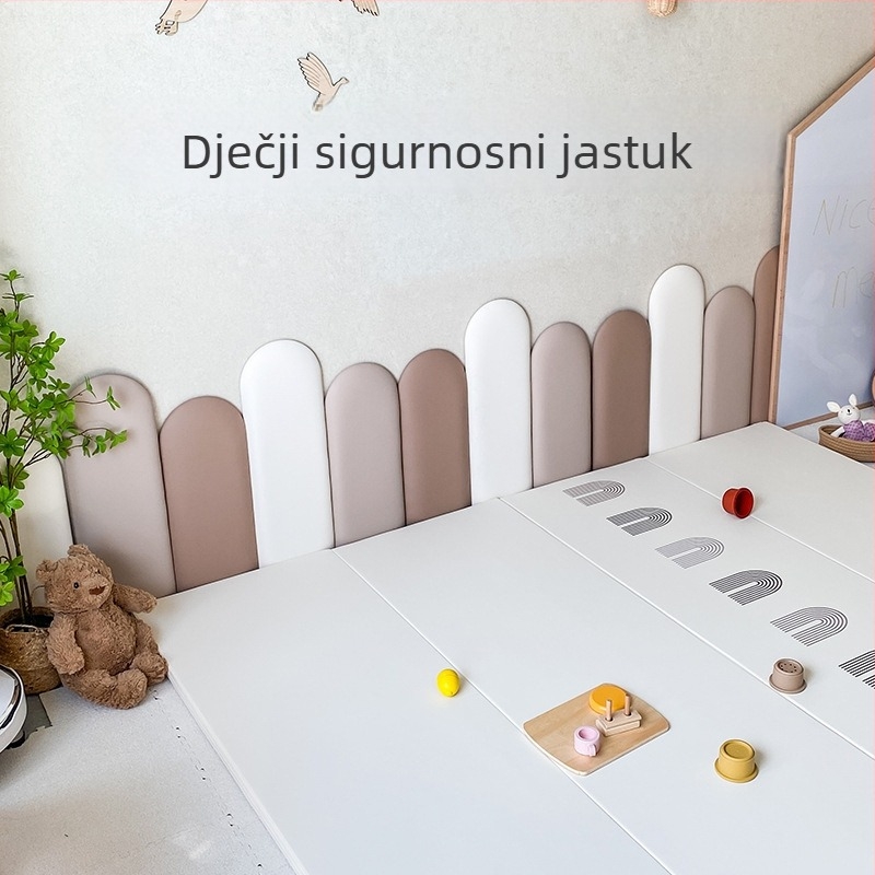 Pozadinski mekani zidni panel – PVC, moderno minimalistički stil, jedinstveni uzorak, prilagodljiva obrada, pogodno za dnevni boravak, spavaću sobu, ured, vanjske prostore