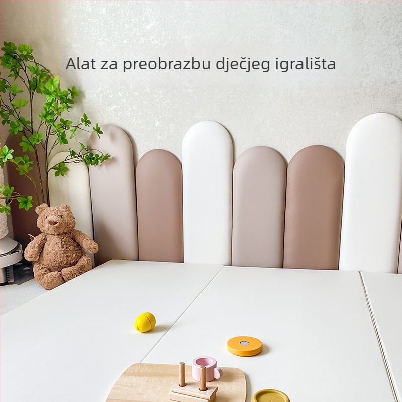 Pozadinski mekani zidni panel – PVC, moderno minimalistički stil, jedinstveni uzorak, prilagodljiva obrada, pogodno za dnevni boravak, spavaću sobu, ured, vanjske prostore