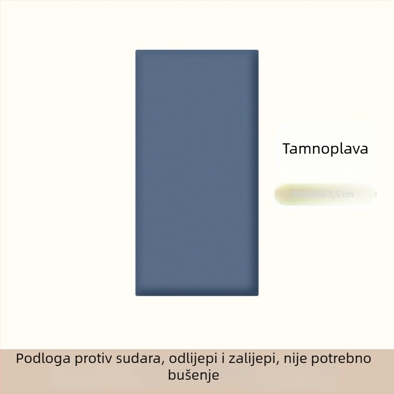 Mekana kožna jastučnica za naslon kreveta s motivom mačje šape, zidni obrub u stilu tatamija i stražnja potpora otporna na grebanje