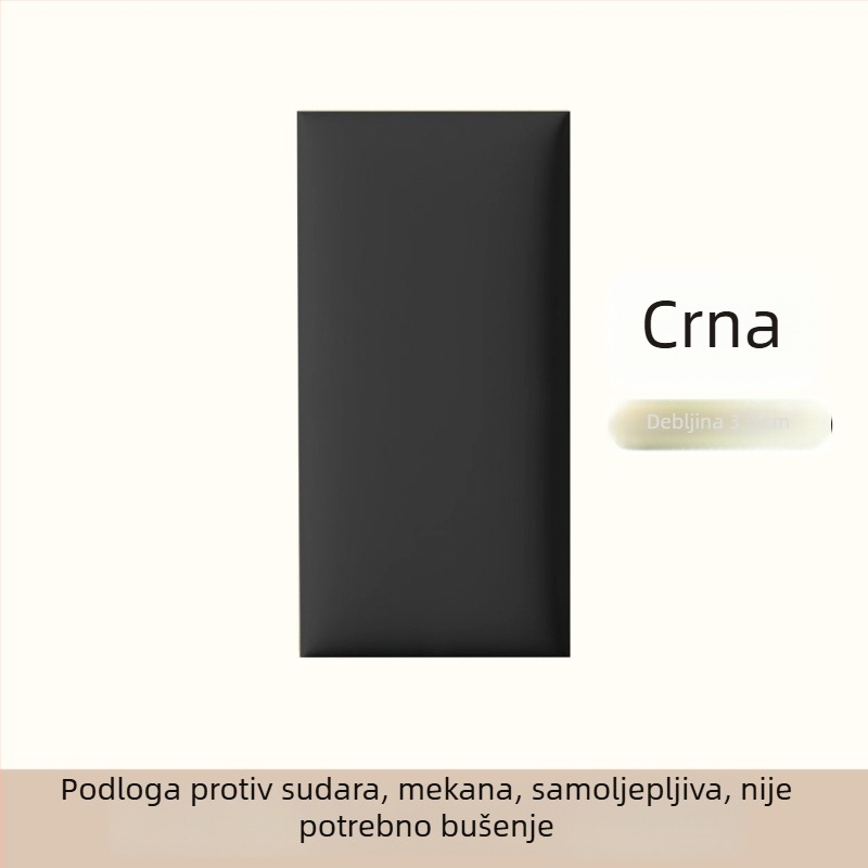 Mekana kožna jastučnica za naslon kreveta s motivom mačje šape, zidni obrub u stilu tatamija i stražnja potpora otporna na grebanje